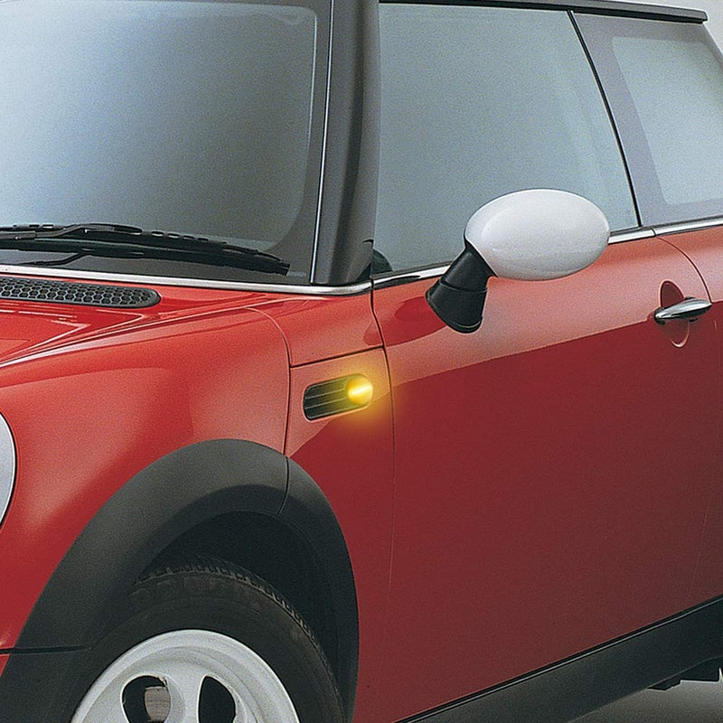 Gempro LED Side Marker Turn Signal Light Lamp Assembly for 2002-2006 MINI Cooper R50 R52 R53, Smoke Lens - Image 3